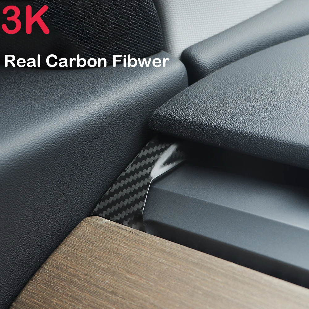 2Pcs 100% Real Carbon Fiber Dashboard Side Cover Car Interior Accessories Interior Remodel For Tesla Model 3 / Model Y 2021-2023
2Pcs 100% Real Carbon Fiber Dashboard Side Cover Car Interior Accessories Interior Remodel For Tesla Model 3 / Model Y 2021-2023