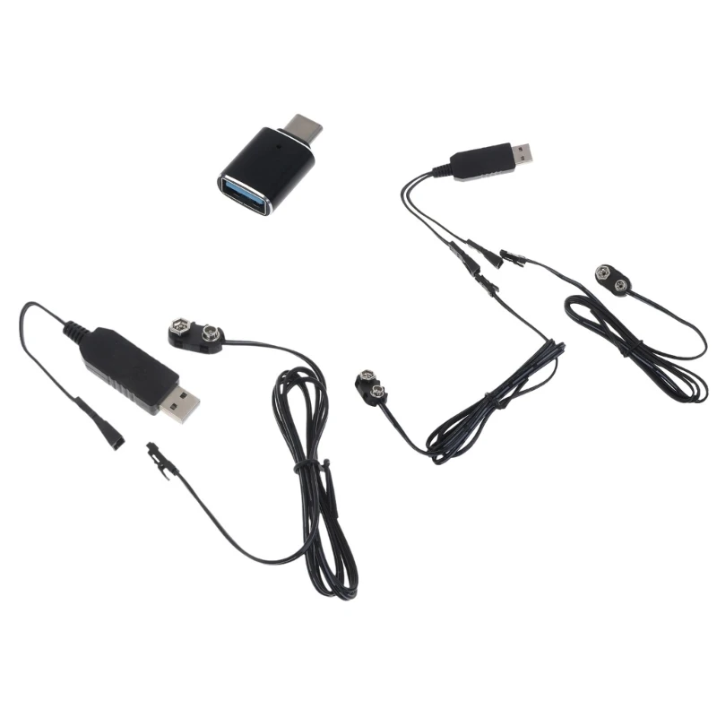 Universal USB Type C 5V to 9V Battery Eliminator Power Supply Cable Replacement 
Universal USB Type C 5V to 9V Battery Eliminator Power Supply Cable Replacement