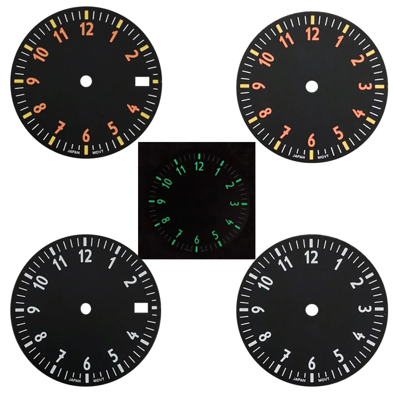 Mod 28.5mm New Green Luminous Date Window Watch Dial Literally Fit for NH35 NH36 4R 7S Movement
Mod 28.5mm New Green Luminous Date Window Watch Dial Literally Fit for NH35 NH36 4R 7S Movement