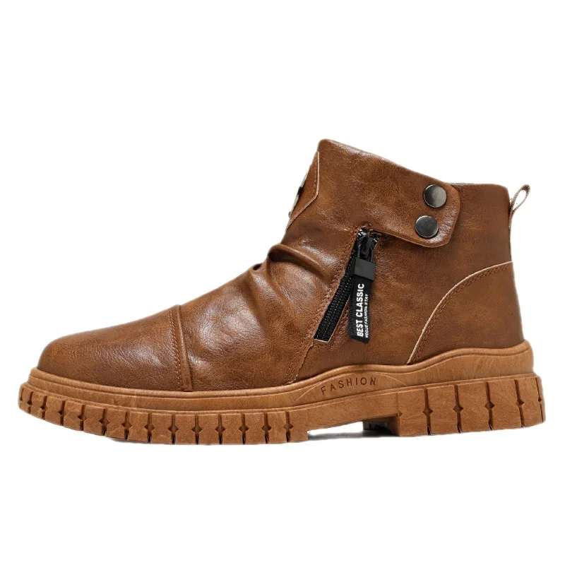 Men Casual Boots Men Boots PU Round Shape Solid Color Flat Breathable Keep Warm Anti Slip and Waterproof Men Shoes Mens Boots
Men Casual Boots Men Boots PU Round Shape Solid Color Flat Breathable Keep Warm Anti Slip and Waterproof Men Shoes Mens Boots