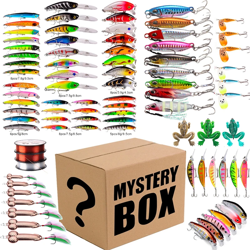 Lucky Bag Surprise Mystery Box Fish Lure Bait 3-10 Pcs Of Random Soft Lure, Swimming Popper Bait, Pva, Crankbait, Artificial
Lucky Bag Surprise Mystery Box Fish Lure Bait 3-10 Pcs Of Random Soft Lure, Swimming Popper Bait, Pva, Crankbait, Artificial