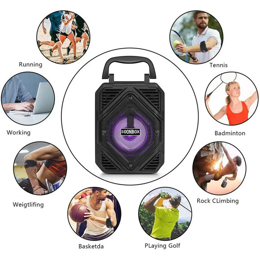 S9 Wireless Speaker Outdoor Portable Portable Small Audio USB Multi-function Card Speaker With Bracket Audio
S9 Wireless Speaker Outdoor Portable Portable Small Audio USB Multi-function Card Speaker With Bracket Audio