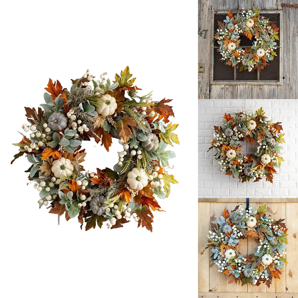 Осенний венок, Цветочная корона для двери, Осенние Maples, листья, тыква, ягода, венок, уличные украшения, искусственный венок для сбора урожая
Осенний венок, Цветочная корона для двери, Осенние Maples, листья, тыква, ягода, венок, уличные украшения, искусственный венок для сбора урожая