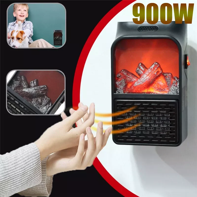 HOT 900W Electric Wall-outlet Flame Heater EU Plug-in Air Warmer PTC Ceramic Heating Stove Radiator Household Wall Handy Fan 
HOT 900W Electric Wall-outlet Flame Heater EU Plug-in Air Warmer PTC Ceramic Heating Stove Radiator Household Wall Handy Fan