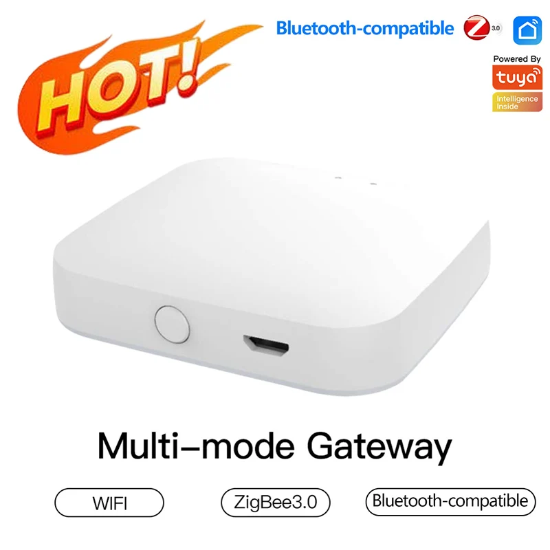 Умный шлюз Tuya Home, хаб для умного дома, мост, многорежимный, Wi-Fi ZigBee, Беспроводной удаленный, работает с приложением Alexa
Умный шлюз Tuya Home, хаб для умного дома, мост, многорежимный, Wi-Fi ZigBee, Беспроводной удаленный, работает с приложением Alexa