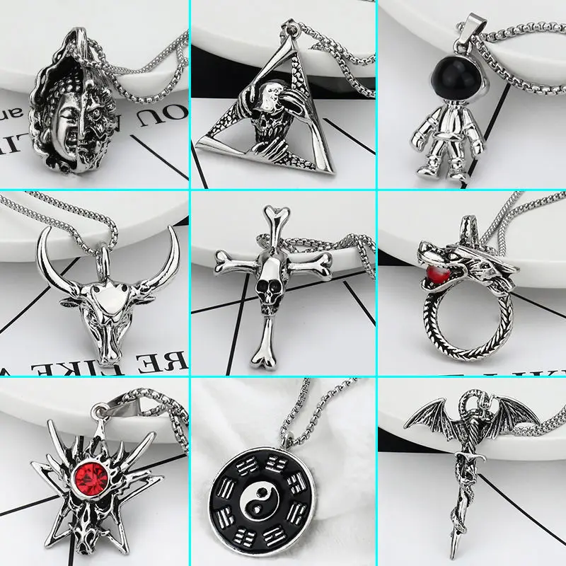 Hot Selling Punk Titanium Steel Necklace Korean Style HipHop Student Pendant Trendy Men Internet Celebrity Single Sweater Chain
Hot Selling Punk Titanium Steel Necklace Korean Style HipHop Student Pendant Trendy Men Internet Celebrity Single Sweater Chain
