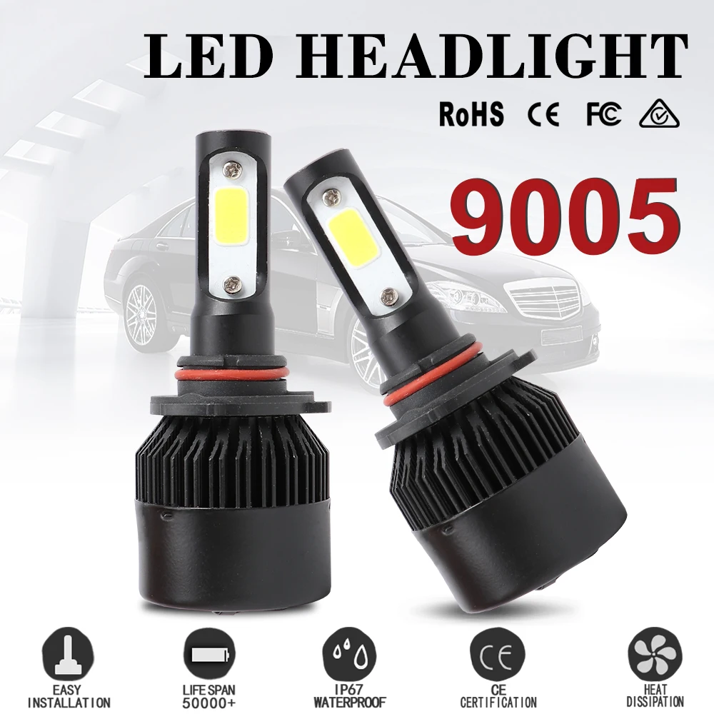 6500K 9005 LED Car Headlight H7 H11 H8 HB4 H1 H3 HB3 Auto Car Headlamp Bulbs 72W 16000LM Car Styling 12V 24V led automotivo
6500K 9005 LED Car Headlight H7 H11 H8 HB4 H1 H3 HB3 Auto Car Headlamp Bulbs 72W 16000LM Car Styling 12V 24V led automotivo