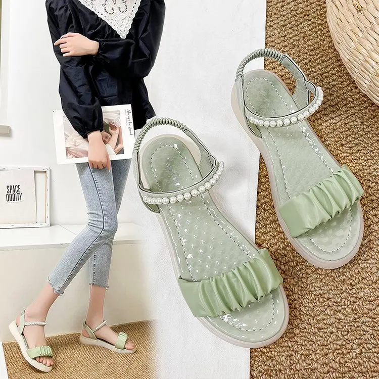Beach Sandal Woman Luxury Low-Heeled Shoes With Strap Clogs Wedge All-Match Suit Female Beige Soft Anti-Skid Low-heeled Platform
Beach Sandal Woman Luxury Low-Heeled Shoes With Strap Clogs Wedge All-Match Suit Female Beige Soft Anti-Skid Low-heeled Platform