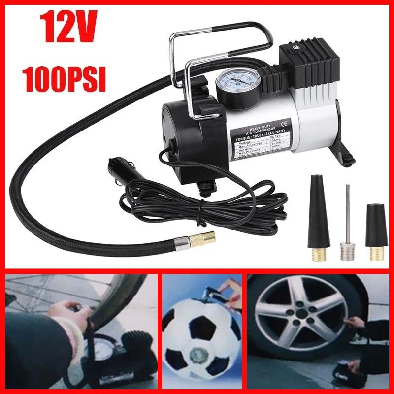 Heavy Duty 12V Portable 100PSI Car Tyre Auto Tire Inflator Pump Air Compressor Heavy Heavy Heavy Heavy Heavy
Heavy Duty 12V Portable 100PSI Car Tyre Auto Tire Inflator Pump Air Compressor Heavy Heavy Heavy Heavy Heavy