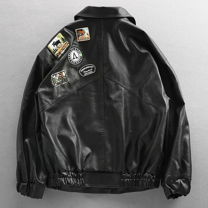 

Black Pu Leather Jacket Moto Biker Outerwear Men's Mont Erkek Chaquetas Hombre Bomber Motorcycle Vintage