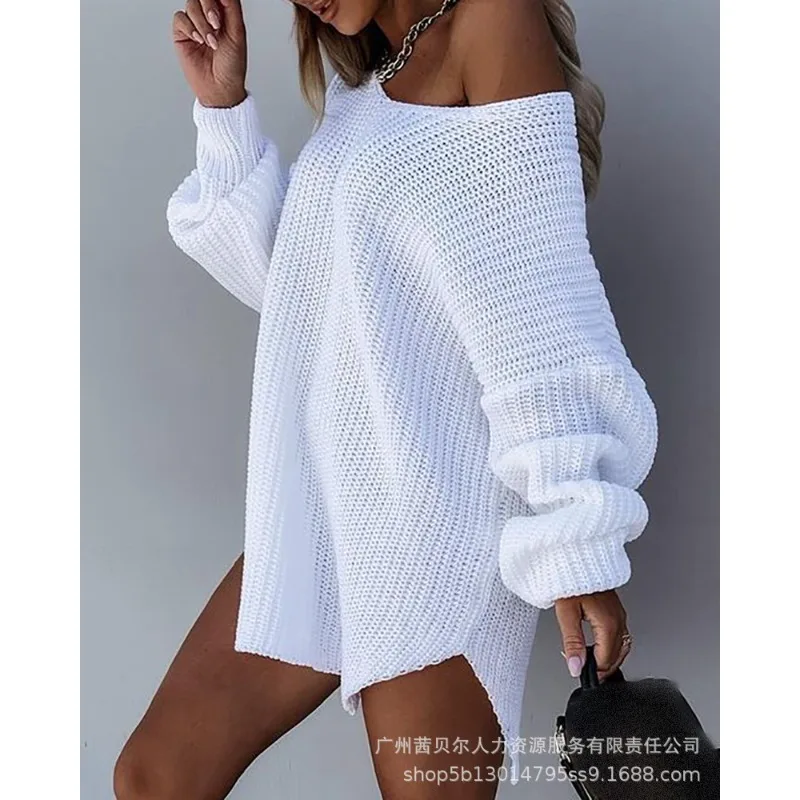 Women's Clothing New Style White Woolen Skirt Knitted Sweater Loose Full Sleeve O Neck Spring Summer Pullover Knitwear
Women's Clothing New Style White Woolen Skirt Knitted Sweater Loose Full Sleeve O Neck Spring Summer Pullover Knitwear