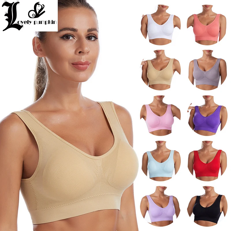 Top Seamless Women's Bras Large Size Top Support Show Small Comfortable No Steel Ring Underwear Yoga Fitness Sleep Vest
Top Seamless Women's Bras Large Size Top Support Show Small Comfortable No Steel Ring Underwear Yoga Fitness Sleep Vest