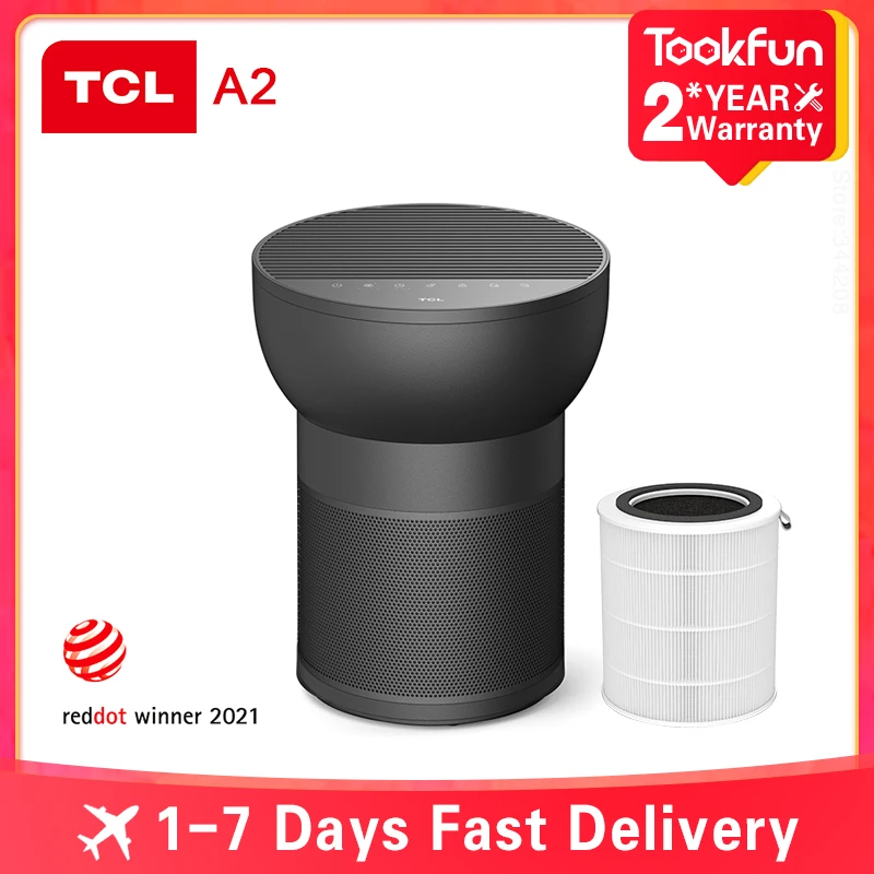 TCL Breeva A2 Anion Air Purifier Humidifier Negative Ion High Efficiency Filtration Air Ionizer Air Freshener Low Noise For Home
TCL Breeva A2 Anion Air Purifier Humidifier Negative Ion High Efficiency Filtration Air Ionizer Air Freshener Low Noise For Home