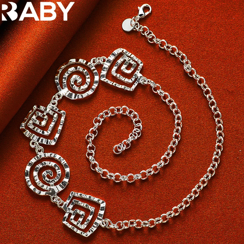 Hot New 925 Sterling Silver 20 Inch Chain Necklace Spiral Pattern Pendant For Woman Fashion Wedding Party Jewelry Accessories
Hot New 925 Sterling Silver 20 Inch Chain Necklace Spiral Pattern Pendant For Woman Fashion Wedding Party Jewelry Accessories