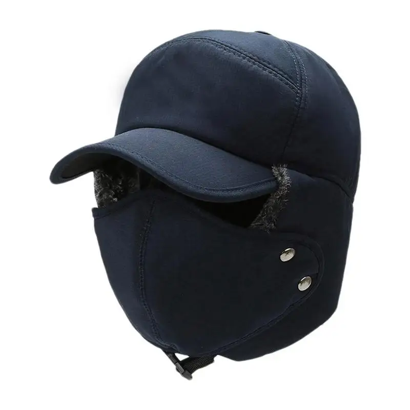 Winter Thermal Bomber Hats For Men Ear Protection Face Windproof Cover Ski Cap Thicken Lei Feng Cap Couple Earmuffs Hat
Winter Thermal Bomber Hats For Men Ear Protection Face Windproof Cover Ski Cap Thicken Lei Feng Cap Couple Earmuffs Hat
