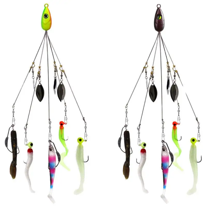 Fishing Accessories Sea Fishing Fake Bait Luya Fishing Group Snap Swivel Spinner Fake Bait 18g Fishing Group Lure Extend 5 Arms
Fishing Accessories Sea Fishing Fake Bait Luya Fishing Group Snap Swivel Spinner Fake Bait 18g Fishing Group Lure Extend 5 Arms