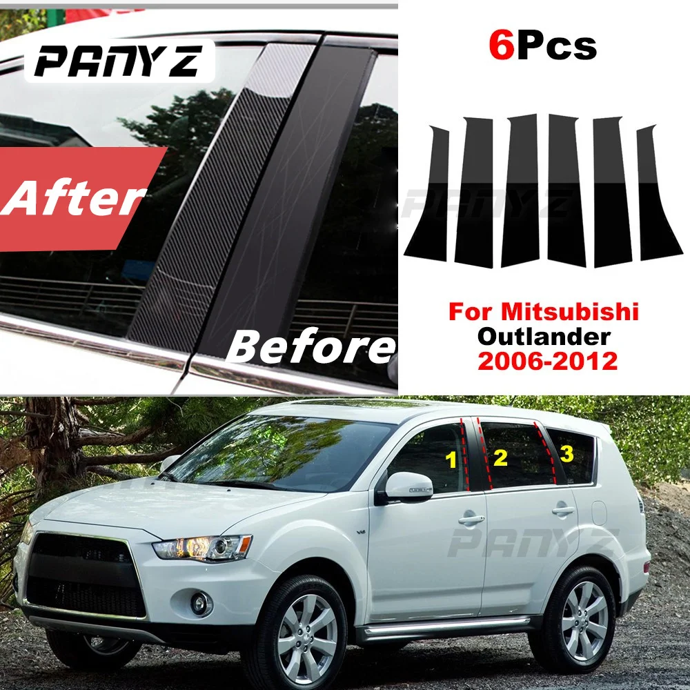 6Pcs Car Window Door Column BC Pillar Post Cover Sticker For Mitsubishi Outlander 2006 2007 - 2012 Black PC Material Sticker
6Pcs Car Window Door Column BC Pillar Post Cover Sticker For Mitsubishi Outlander 2006 2007 - 2012 Black PC Material Sticker
