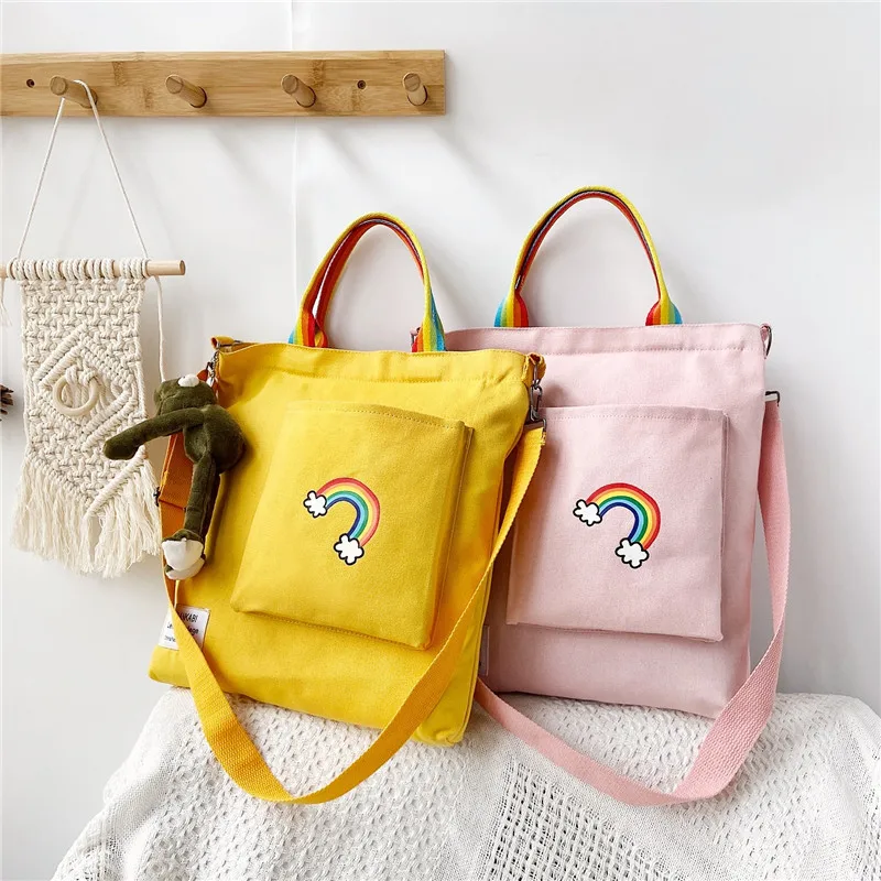 Rainbow WOMEN HANDBAG Zipper Shoulder Bag Casual Tote Female Crossbody Bag Ladies Messenger Bags Purse Cotton Canvas Handbag
Rainbow WOMEN HANDBAG Zipper Shoulder Bag Casual Tote Female Crossbody Bag Ladies Messenger Bags Purse Cotton Canvas Handbag
