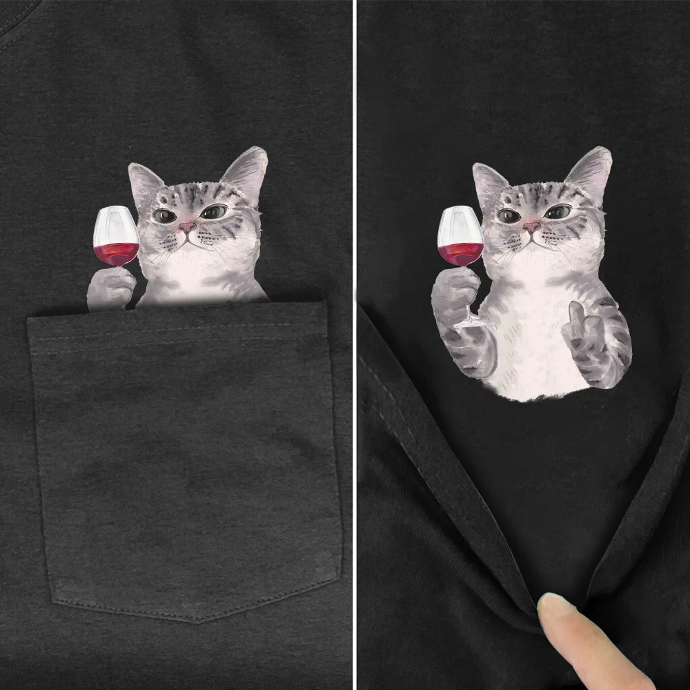 T-shirt 3D Printed Men for Women Shirts Tops Funny Cotton Black Tees CLOOCL T-Shirt Fashion Summer Cat Wine Pocket kaws emo
T-shirt 3D Printed Men for Women Shirts Tops Funny Cotton Black Tees CLOOCL T-Shirt Fashion Summer Cat Wine Pocket kaws emo