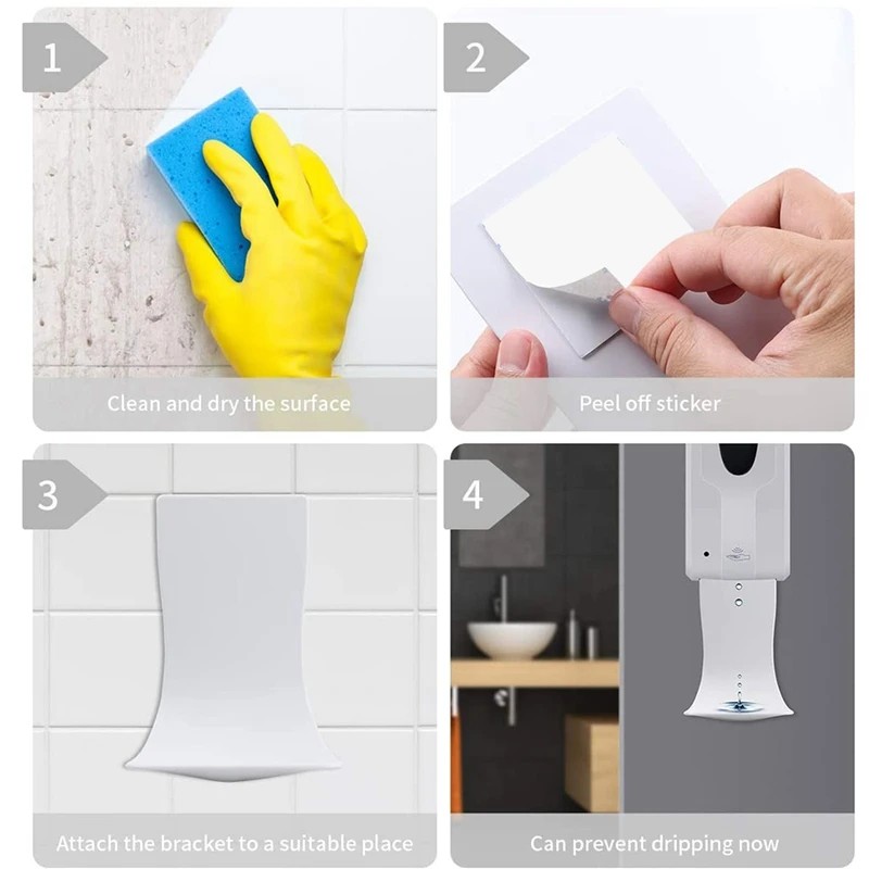 Wall Mount Soap Dispenser Drip Tray,Sanitizer Dispenser Accessories,For All Soap Dispenser,Spill Tray To Prevent Slips 
Wall Mount Soap Dispenser Drip Tray,Sanitizer Dispenser Accessories,For All Soap Dispenser,Spill Tray To Prevent Slips