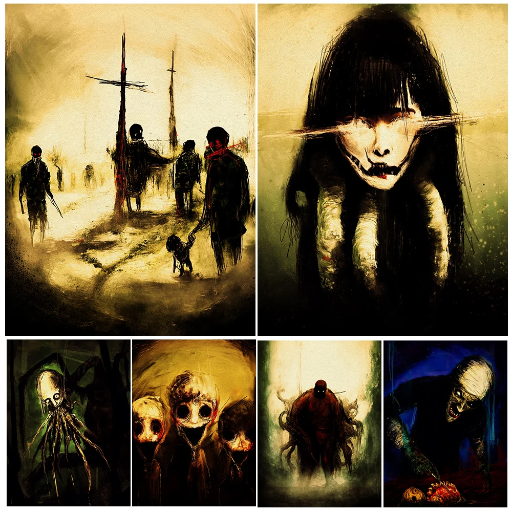 Creepy Voodoo Doll Horror Art Poster And Print Cursed Evil Spirits Vintage Wall Art Canvas Painting For Living Room Decoration
Creepy Voodoo Doll Horror Art Poster And Print Cursed Evil Spirits Vintage Wall Art Canvas Painting For Living Room Decoration
