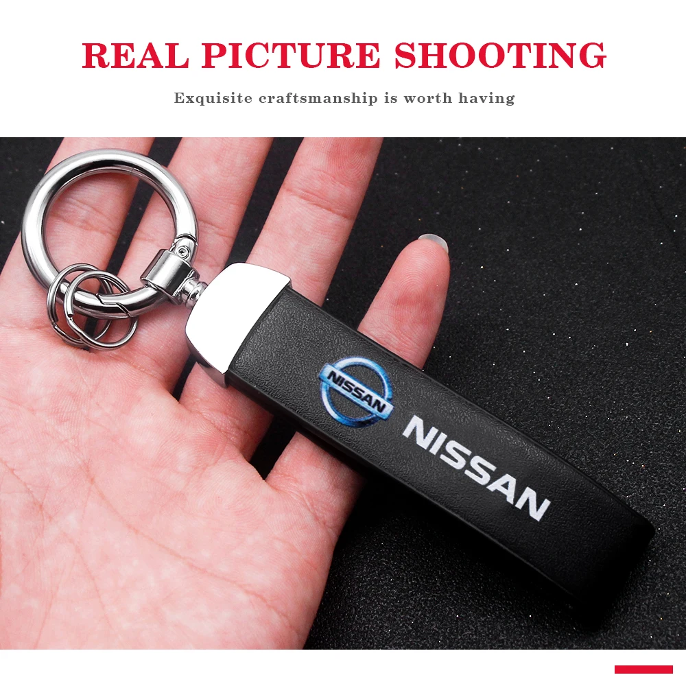 Cute Metal Leather Car Styling Keychain Key Rings Men's Women's Gifts Auto Products For Nissan Qashqai J11 J10 Juke X Trail T32
Cute Metal Leather Car Styling Keychain Key Rings Men's Women's Gifts Auto Products For Nissan Qashqai J11 J10 Juke X Trail T32