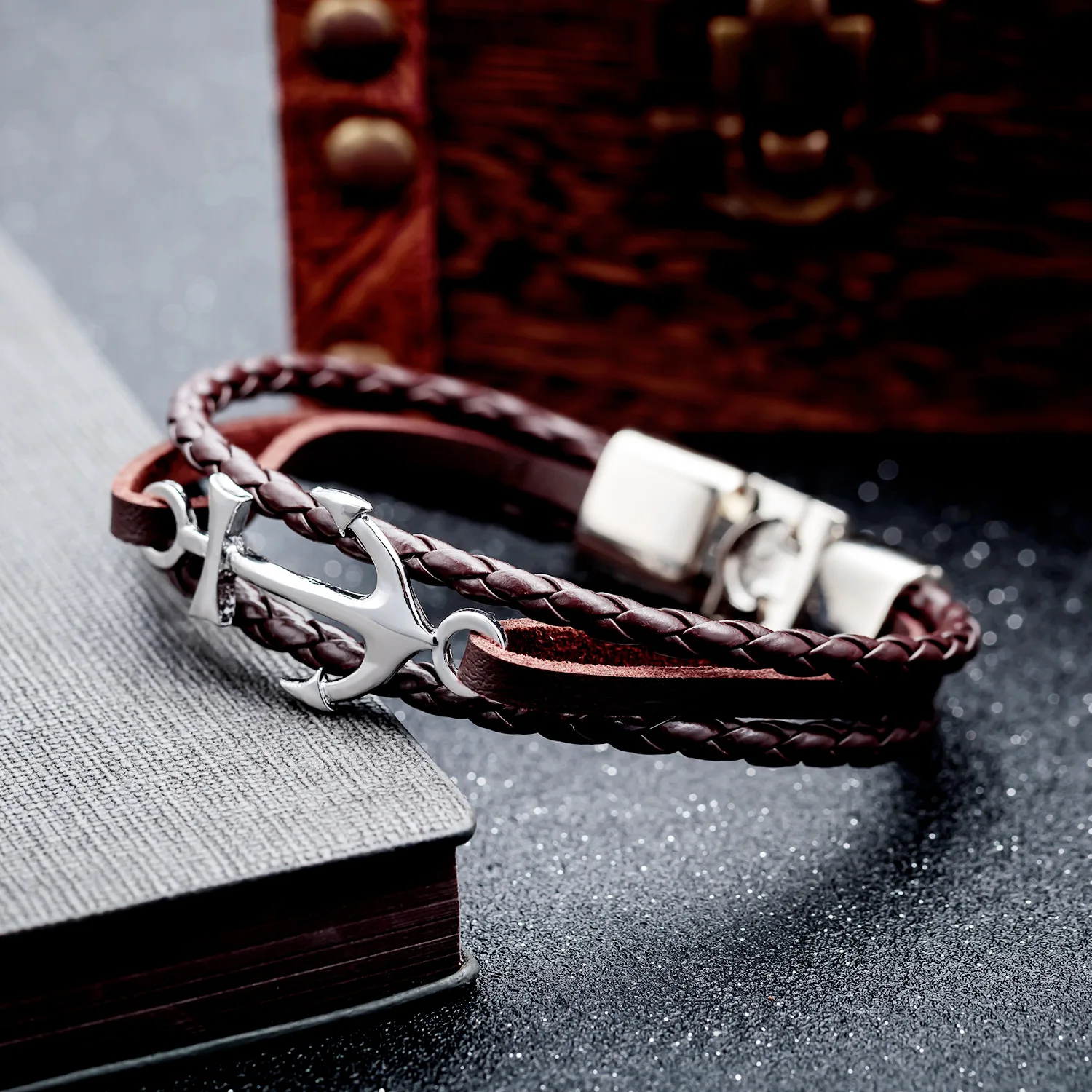 Trinkets Accessories Vintage Multilayer Fashion Man Bracelet Personality Woven Leather Bracelet Bracelet
Trinkets Accessories Vintage Multilayer Fashion Man Bracelet Personality Woven Leather Bracelet Bracelet