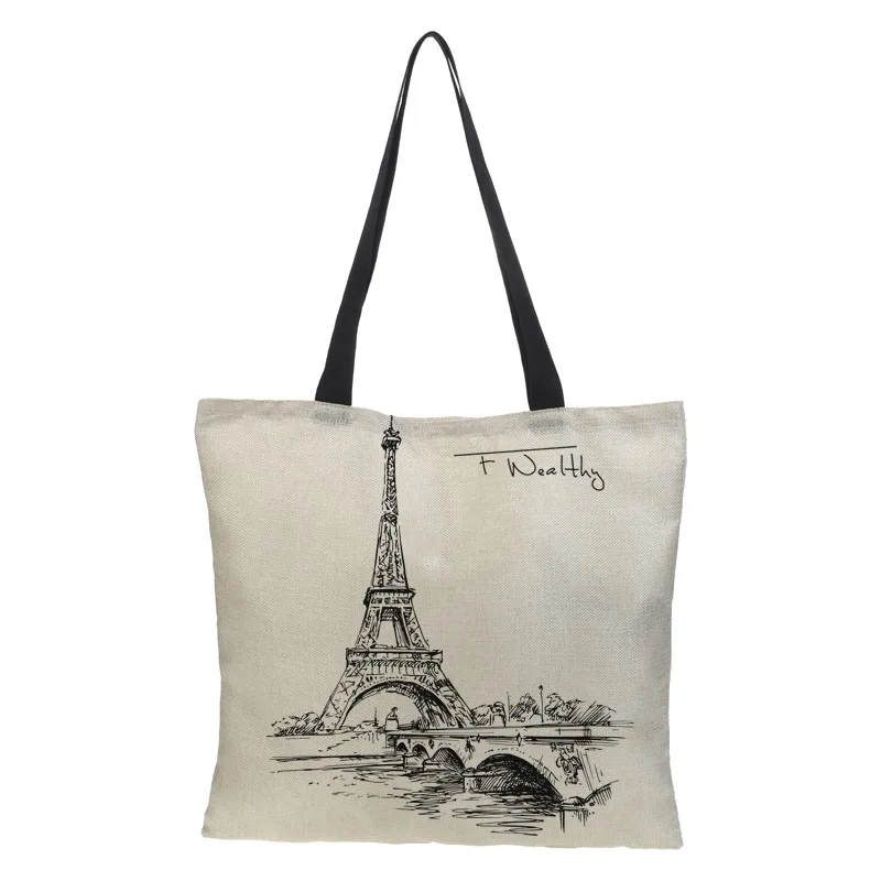 DICHOS korean style women handbag city building paint shoulder bags large capacity Eco Reusable retro Shopping Bag For lady
DICHOS korean style women handbag city building paint shoulder bags large capacity Eco Reusable retro Shopping Bag For lady