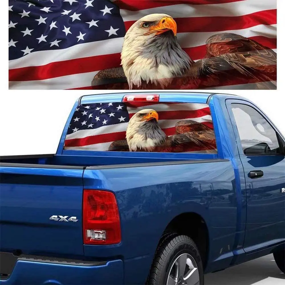 Practlsol Car Decals- 1 Pcs American Flag Eagle Decal -Rear Window Decal,Truck Stickers, Car Decal Vinyl for Car/Truck/SUV/Jeep,
Practlsol Car Decals- 1 Pcs American Flag Eagle Decal -Rear Window Decal,Truck Stickers, Car Decal Vinyl for Car/Truck/SUV/Jeep,
