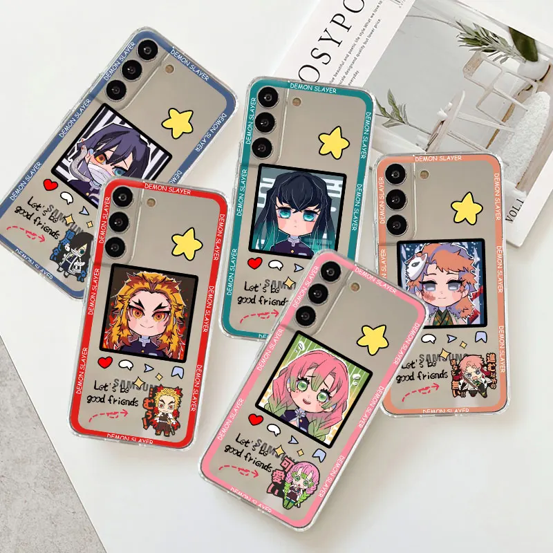 Phone Silicone Case for Samsung Galaxy S9 Plus Note 20 10 Lite 9 S23 Ultra S21 S22 FE S20 Cover Coque Cartoon Cute Demon Slayer 
Phone Silicone Case for Samsung Galaxy S9 Plus Note 20 10 Lite 9 S23 Ultra S21 S22 FE S20 Cover Coque Cartoon Cute Demon Slayer
