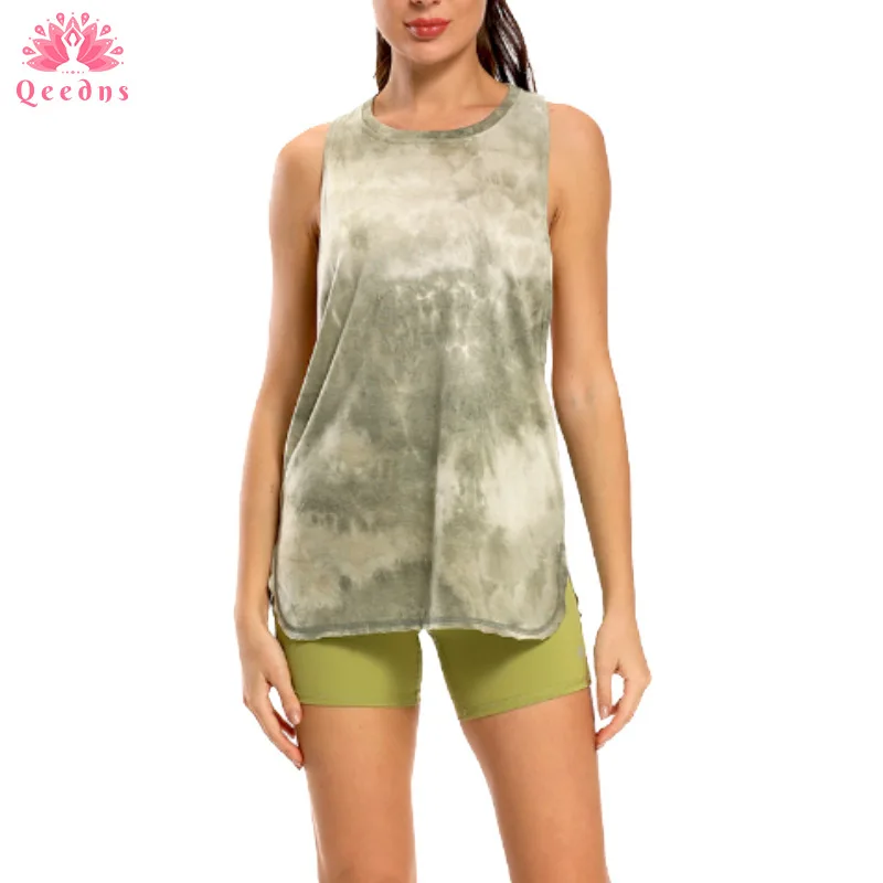 Qeedns Tie Dye Racerback Loose Sport fitness Running Tank Tops Women Light Weight Hip-Length Workout Athletic Gym Long Vest
Qeedns Tie Dye Racerback Loose Sport fitness Running Tank Tops Women Light Weight Hip-Length Workout Athletic Gym Long Vest