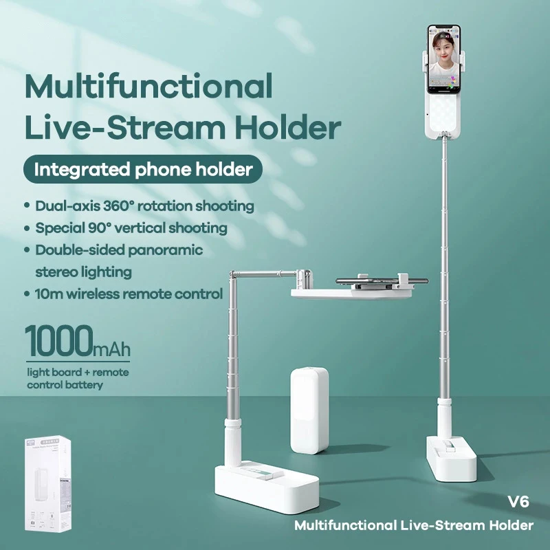 2021 Live Video Fill Light Retractable Phone Stand Holder With Bluetooth Remote Control Wireless Dimmable LED Selfie Fill Light
2021 Live Video Fill Light Retractable Phone Stand Holder With Bluetooth Remote Control Wireless Dimmable LED Selfie Fill Light