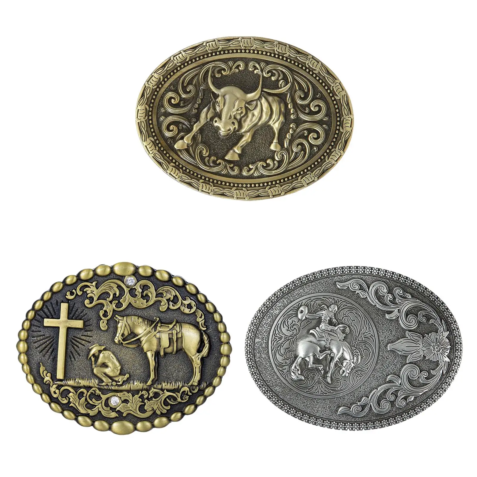 Men's Simple Cowboy Belt Buckle Vintage Style Cool Fashion Engraved Floral Alloy Antique Novelty Buckles for 3.8cm Belt
Men's Simple Cowboy Belt Buckle Vintage Style Cool Fashion Engraved Floral Alloy Antique Novelty Buckles for 3.8cm Belt