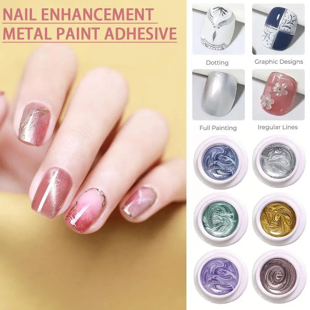 Japanese Nail Enhancement Metal Effect Nail Gel Color Gold Wire Pull Glue Painting Glue Painting Silver Drawing Tool Sparkl R9N8
Japanese Nail Enhancement Metal Effect Nail Gel Color Gold Wire Pull Glue Painting Glue Painting Silver Drawing Tool Sparkl R9N8
