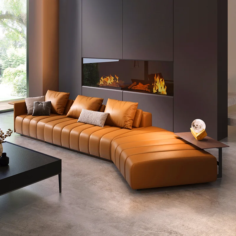 Custom Nordic modern light luxury Italian simple sofa leather Italian curved sofa living room sofa head layer cowhide sofa
Custom Nordic modern light luxury Italian simple sofa leather Italian curved sofa living room sofa head layer cowhide sofa