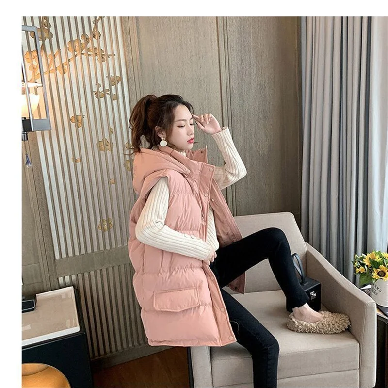 2022 New Down Cotton Vest Coat Women Autumn Winter Mid-Length Padded Jacket Vest Female Loose Thick Cardigan Cotton Vest Jacket
2022 New Down Cotton Vest Coat Women Autumn Winter Mid-Length Padded Jacket Vest Female Loose Thick Cardigan Cotton Vest Jacket
