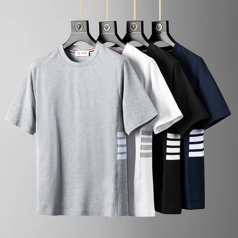 2022 Summer Women TB BROWIN Short Sleeve T-Shirt Cotton O-Neck Tee StripedTop Couple Wear Fashion Korean Design Women Top
2022 Summer Women TB BROWIN Short Sleeve T-Shirt Cotton O-Neck Tee StripedTop Couple Wear Fashion Korean Design Women Top
