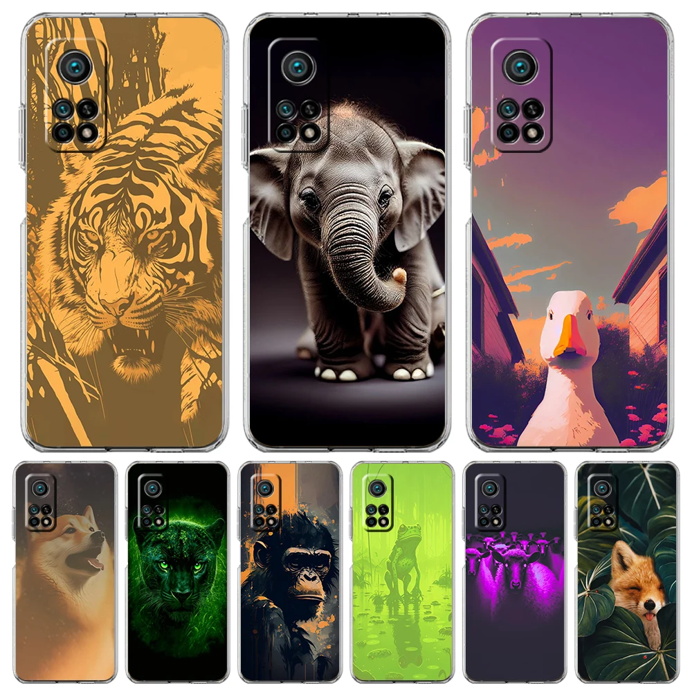 Animal Transparent Phone Case for Xiaomi Mi 11 Ultra 12 11T 11X 11i Lite Poco X3 X4 NFC F3 GT M4 Pro 5G Soft Shell Coque Capas 
Animal Transparent Phone Case for Xiaomi Mi 11 Ultra 12 11T 11X 11i Lite Poco X3 X4 NFC F3 GT M4 Pro 5G Soft Shell Coque Capas