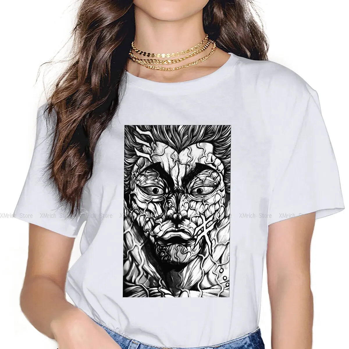 Women's Angry T Shirt Grappler Baki Hanma Yujiro Dou Manga 100% Cotton Tops Funny Short Sleeve Crewneck Tees Party T-Shirt
Women's Angry T Shirt Grappler Baki Hanma Yujiro Dou Manga 100% Cotton Tops Funny Short Sleeve Crewneck Tees Party T-Shirt