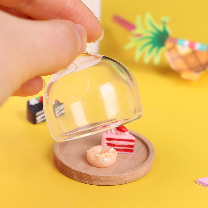 1:12 миниатюрный кукольный домик банка для конфет стеклянный десерт поднос