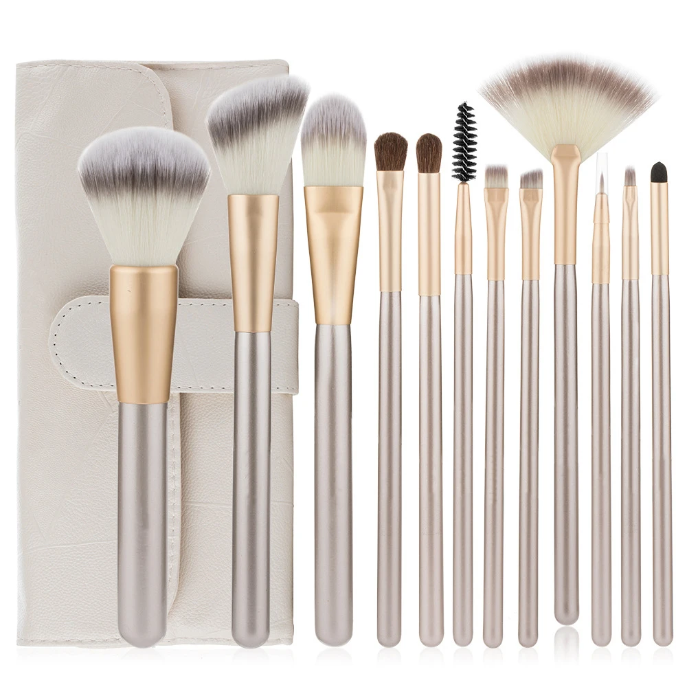 High-grade Persian hair 12pcs Champagne Makeup Brushes Tool Set With Bag Professional Eye shadow Make up Standard
High-grade Persian hair 12pcs Champagne Makeup Brushes Tool Set With Bag Professional Eye shadow Make up Standard