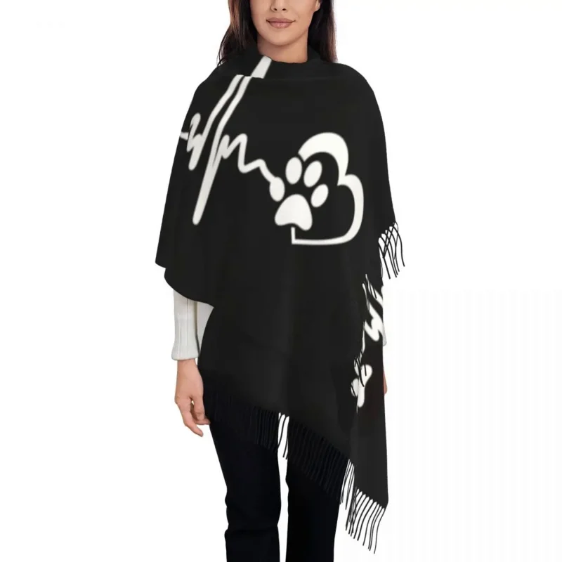 Poodle Heartbeat Scarf for Women Fashion Winter Shawl Wraps Cute Pudel Caniche Dog Tassel Wraps
Poodle Heartbeat Scarf for Women Fashion Winter Shawl Wraps Cute Pudel Caniche Dog Tassel Wraps