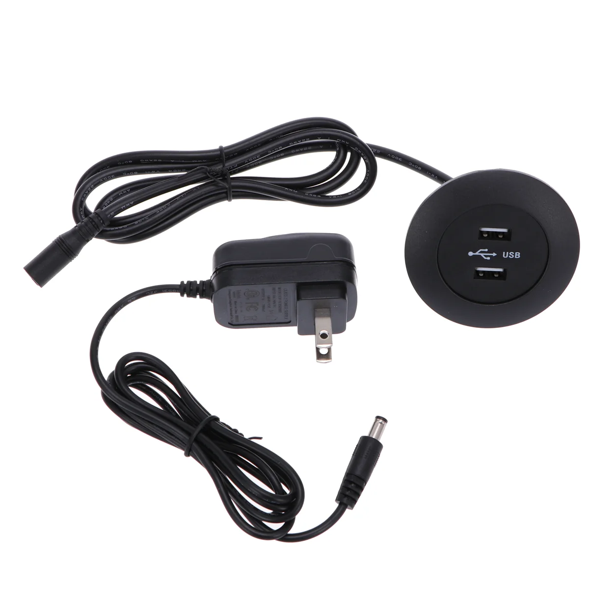 Desktop USB Charger Dual USB Ports Desk Power Grommet Easy to Plug Install for Desk Sofa Table with Power Cable with US Plug
Desktop USB Charger Dual USB Ports Desk Power Grommet Easy to Plug Install for Desk Sofa Table with Power Cable with US Plug