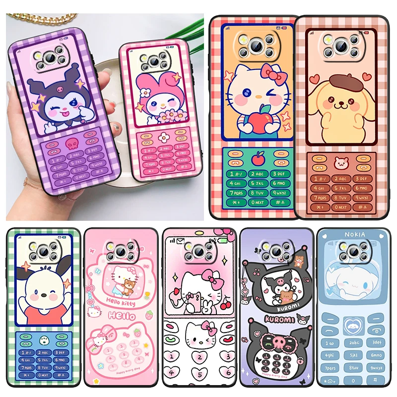 Nokia Sanrio Melody Kulomi Phone Case For Xiaomi Mi Poco X4 X3 NFC F4 F3 GT M5 M5s M4 M3 Pro C40 C3 5G Soft Cover Black Funda
Nokia Sanrio Melody Kulomi Phone Case For Xiaomi Mi Poco X4 X3 NFC F4 F3 GT M5 M5s M4 M3 Pro C40 C3 5G Soft Cover Black Funda