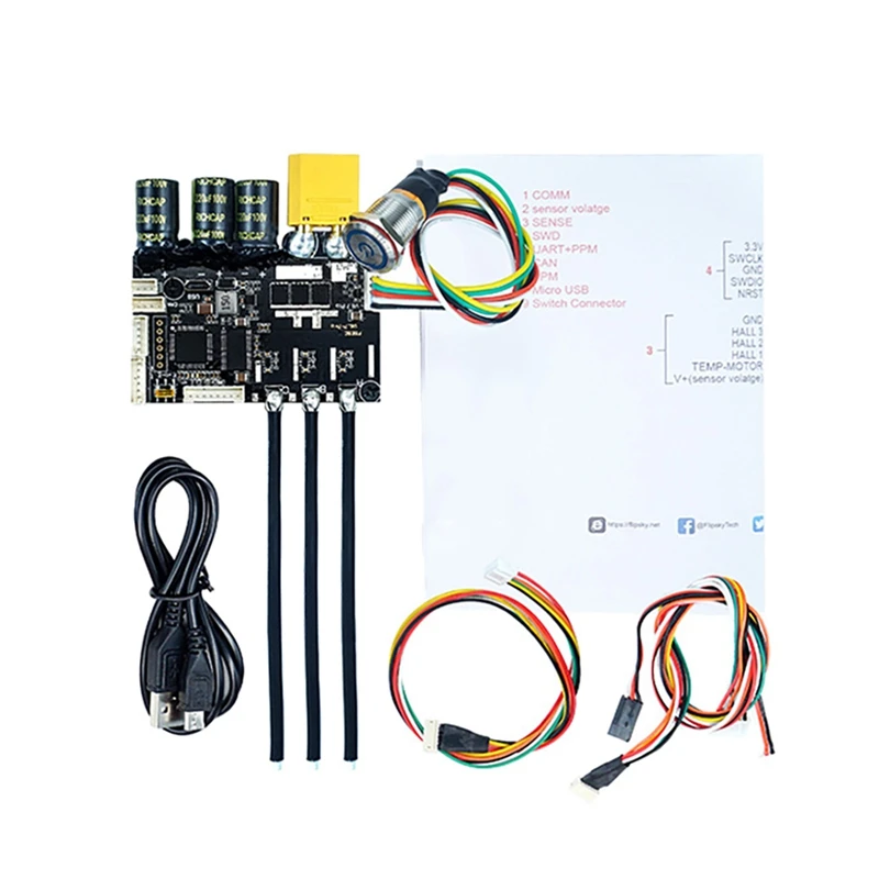 Flipsky Electric Skateboard Controller VESC6.7Pro 150A With Aluminum Alloy Heat Sink Switch Button For Electric Skateboard /MTB
Flipsky Electric Skateboard Controller VESC6.7Pro 150A With Aluminum Alloy Heat Sink Switch Button For Electric Skateboard /MTB