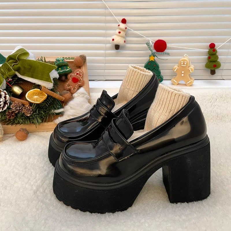 2023 Hot Sale Women Shoes Retro Platform Shoes Casual Uniform High Heel Leather Shoes College Mary Jane Solid Color Ladies Shoes
2023 Hot Sale Women Shoes Retro Platform Shoes Casual Uniform High Heel Leather Shoes College Mary Jane Solid Color Ladies Shoes