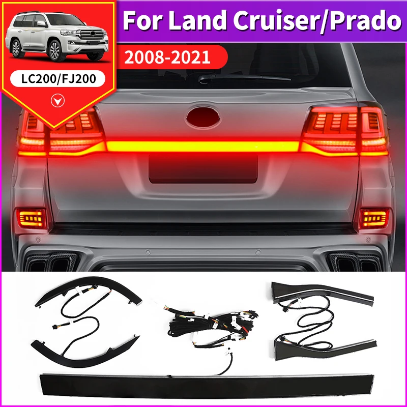 Pulling-through Tail Light Dynamic LED Turn Signal lamp For Toyota Land Cruiser 200 LC200 2016-2021 2020 Exterior Accessories
Pulling-through Tail Light Dynamic LED Turn Signal lamp For Toyota Land Cruiser 200 LC200 2016-2021 2020 Exterior Accessories