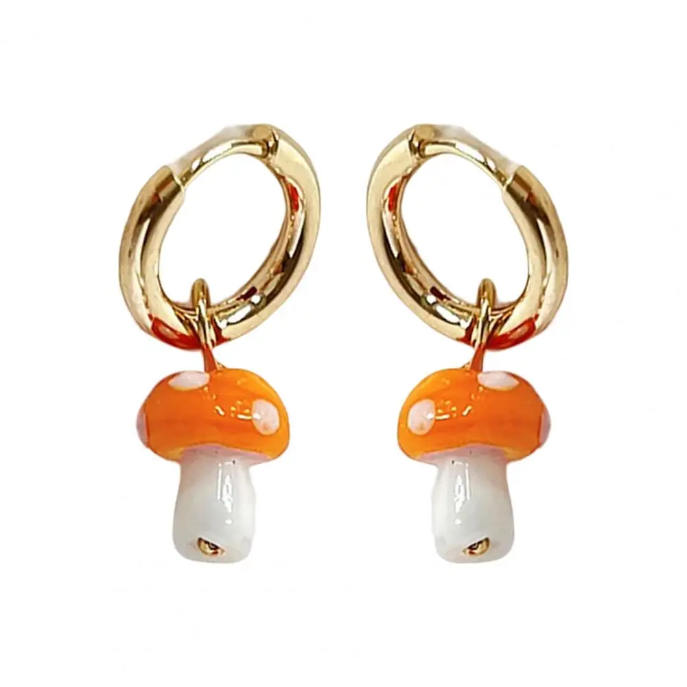 1 Pair Cute Huggie Earrings Vivid Women Earrings Lightweight Anti-rust Mushroom Huggie Earrings Contrast Colors
1 Pair Cute Huggie Earrings Vivid Women Earrings Lightweight Anti-rust Mushroom Huggie Earrings Contrast Colors