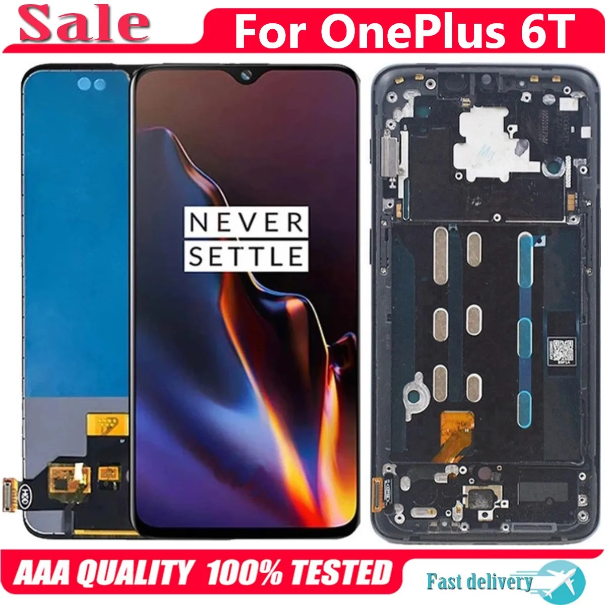 Оригинальный AMOLED 6,41 "ЖК-дисплей для OnePlus 6T, сменный сенсорный экран, дигитайзер в сборе для One Plus 6T A6010 A6013, ЖК-дисплей
Оригинальный AMOLED 6,41 "ЖК-дисплей для OnePlus 6T, сменный сенсорный экран, дигитайзер в сборе для One Plus 6T A6010 A6013, ЖК-дисплей
