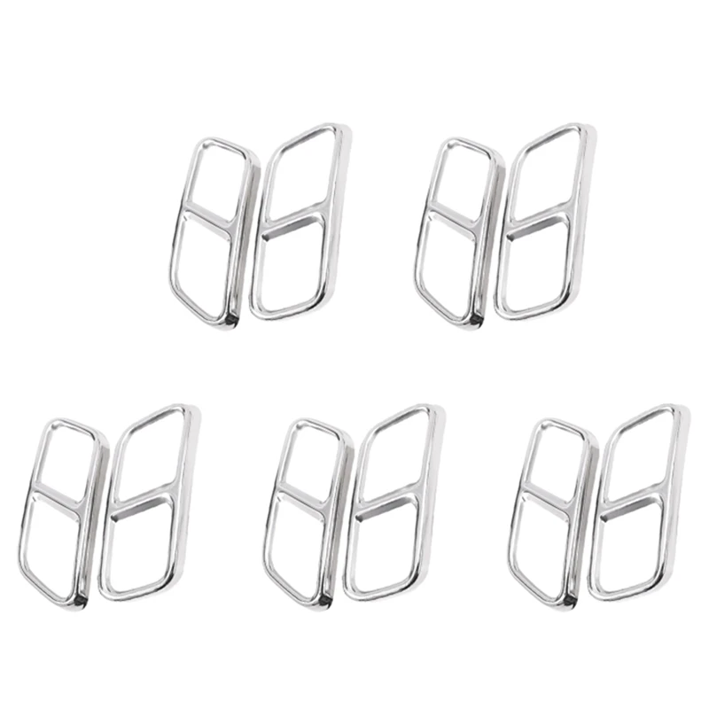 5X Stainless Steel Car Rear Dual Exhaust Muffler Pipe Cover Trim Tail Throat Frame For Benz GLK X204 CLS W218 2012-2017
5X Stainless Steel Car Rear Dual Exhaust Muffler Pipe Cover Trim Tail Throat Frame For Benz GLK X204 CLS W218 2012-2017
